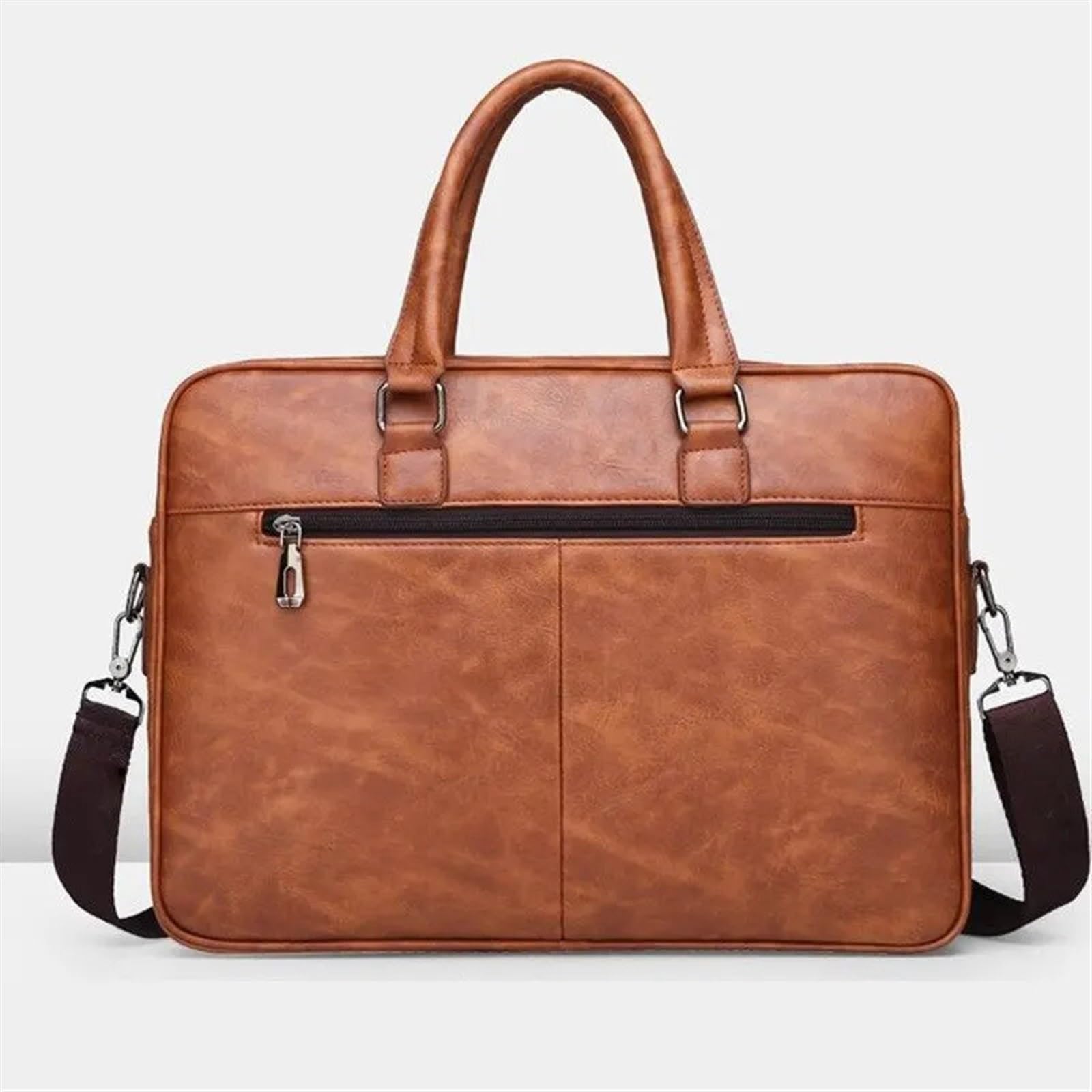 Funda Tableta Bolso de Archivo for Hombre, Bandolera Hombro, Bolso portátil Gran Capacidad for Ordenador, Ocio, maletín Negocios Mochila portátil(Bruin)