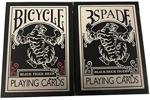 Bicycle Black Tiger Gaff Deck with Three Spades