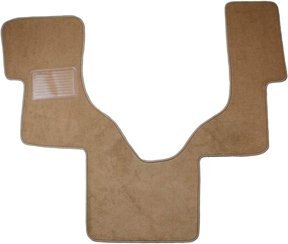 Auto Mat Store OnePiece Front Carpet Floor Mat with Serge Edges and Heel Pad