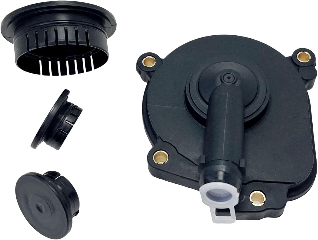 PVC Vent Valve Crankcase Breather Oil Separator Cover and Camshaft Expansion Plug Kit 2720100631 2720100631 0009985690 Compatible with ML350 C230 C300 E350 C350 SLK300 ML450