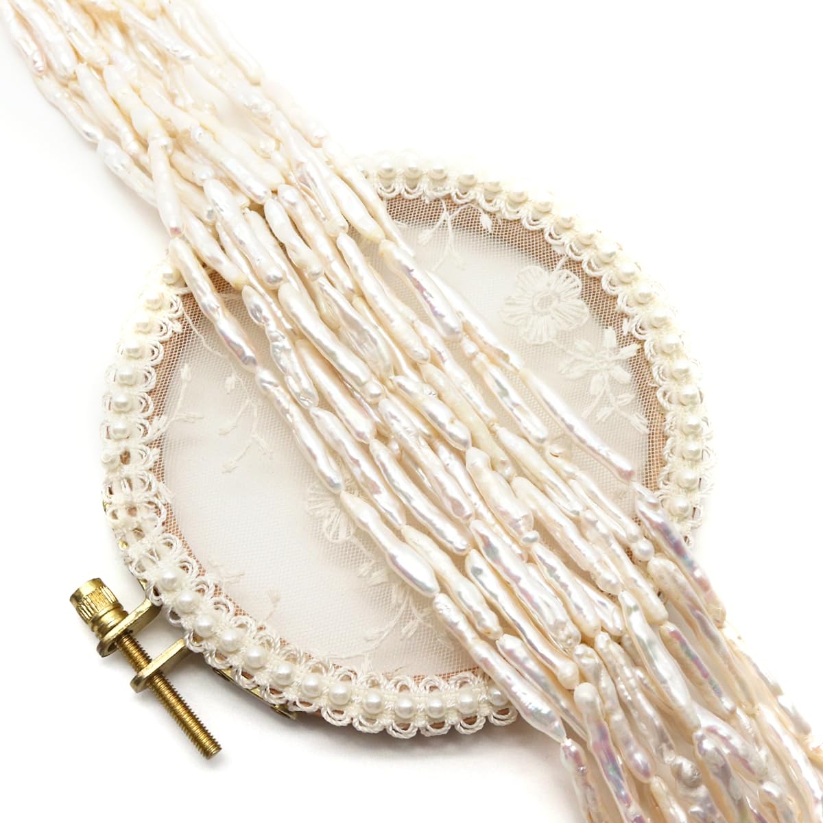 Natural Pearl Beads Long Irregular Cultrued Freshwater Baroque Pearl for Jewelry Making Gift