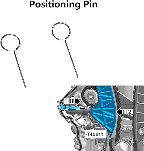 Miniatura 14 de Kit de herramientas de sincronización del árbol de levas del árbol de levas, herramienta de ajuste de escape de admisión compatible con AUDI VAG VW