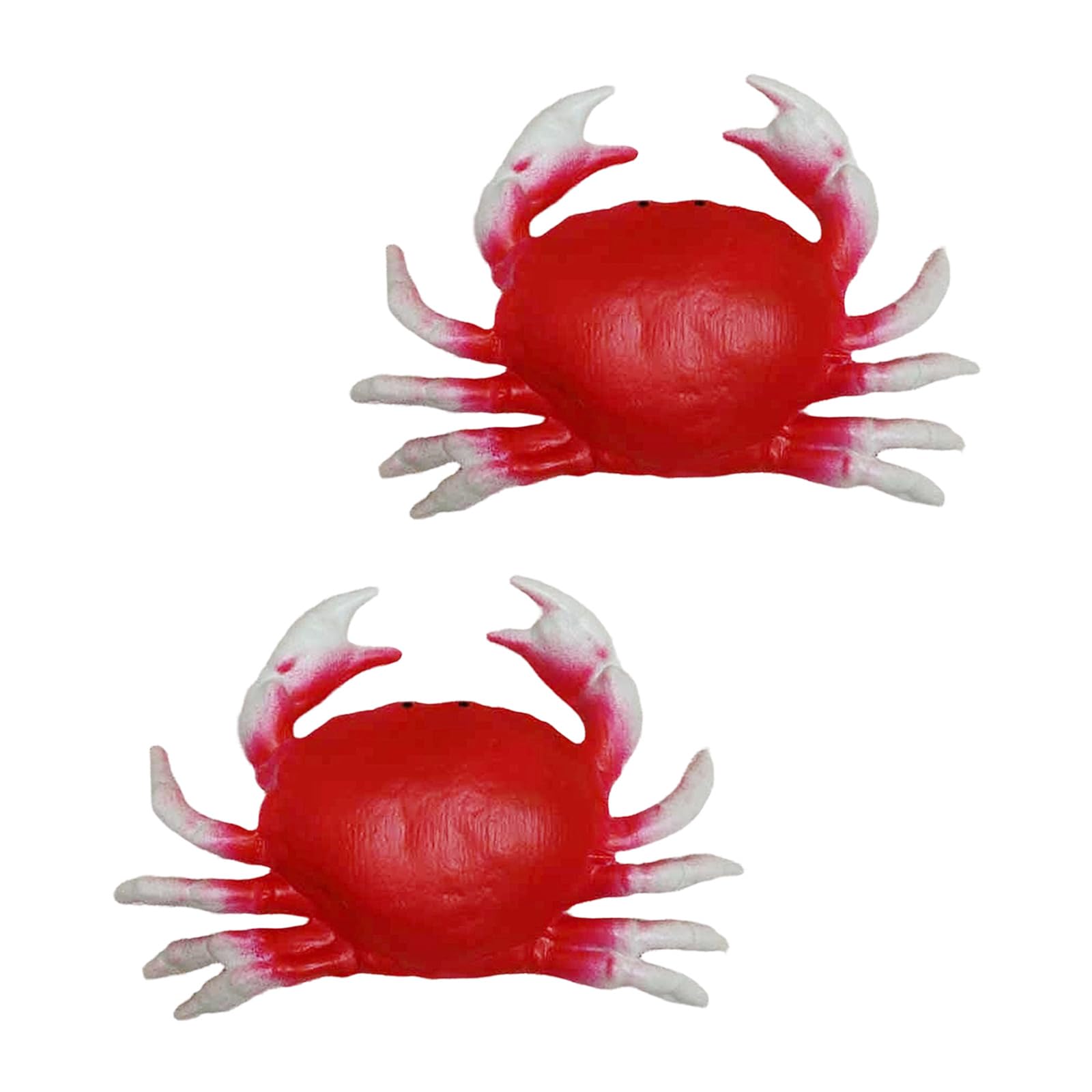 Elnwnnkc 2 Pieces 1 / 2Pcs Simulated Crabs Figurines User Friendly Abs Materials Table Decoration Perfect For Kitchen And Marine Decors Simulation Crabs Model