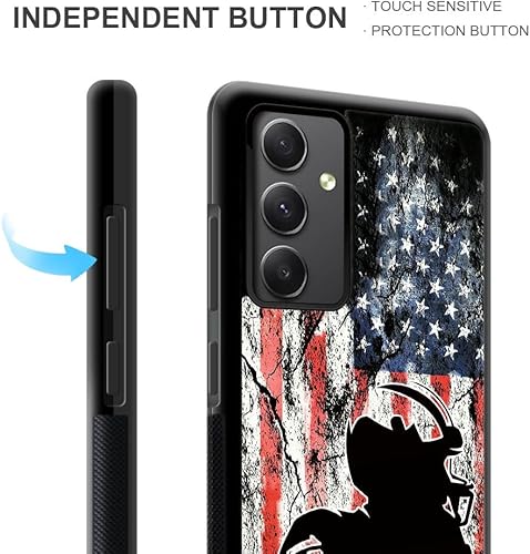 Miniatura 8 de DJSOK Funda compatible con Samsung Galaxy A54 5G, diseño de patrón de lujo de béisbol en llamas para hombres, niños y niñas, de doble capa, a prueba