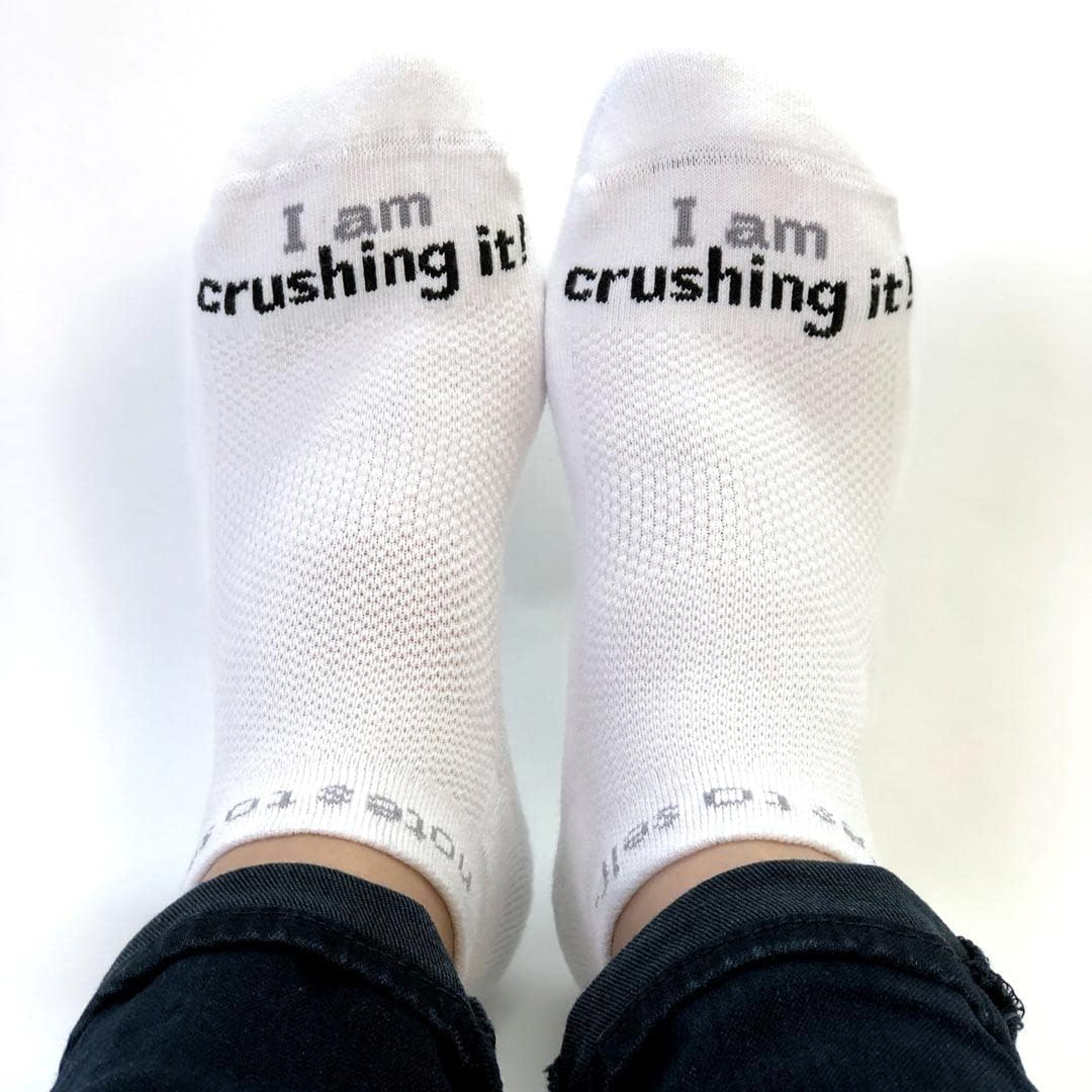 notes to self – I am Crushing It Socks – Entrepreneur Gifts for Women & Men - Image 3