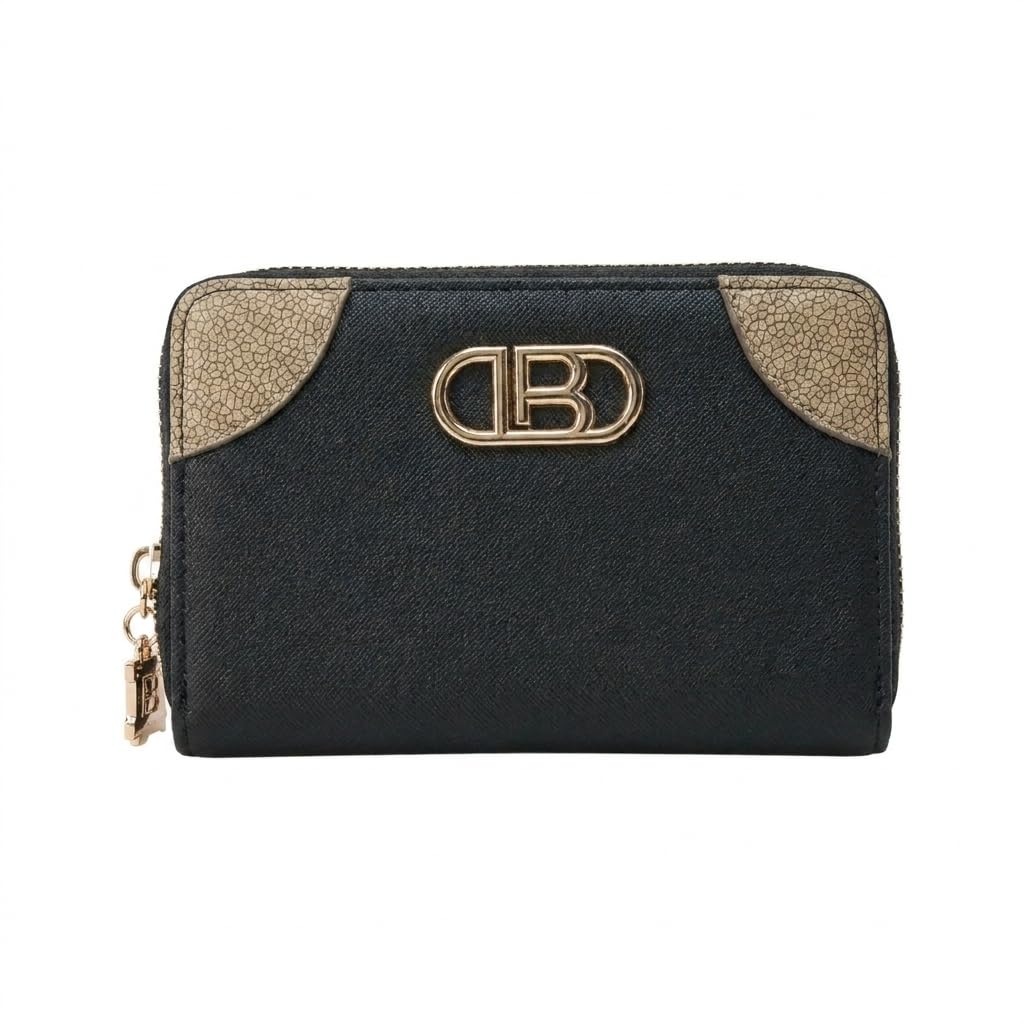 Laura Biagiotti Portafoglio Donna in PU, Design con Logo Dorato, Con Portamonete e Scatola Regalo