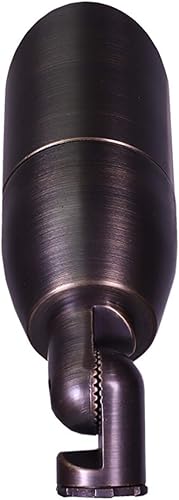 Miniatura 4 de BestPro Lighting - Luz de bala direccional de latón LED de 12 V, iluminación de paisaje de 3 W (BPL106BRZLED)