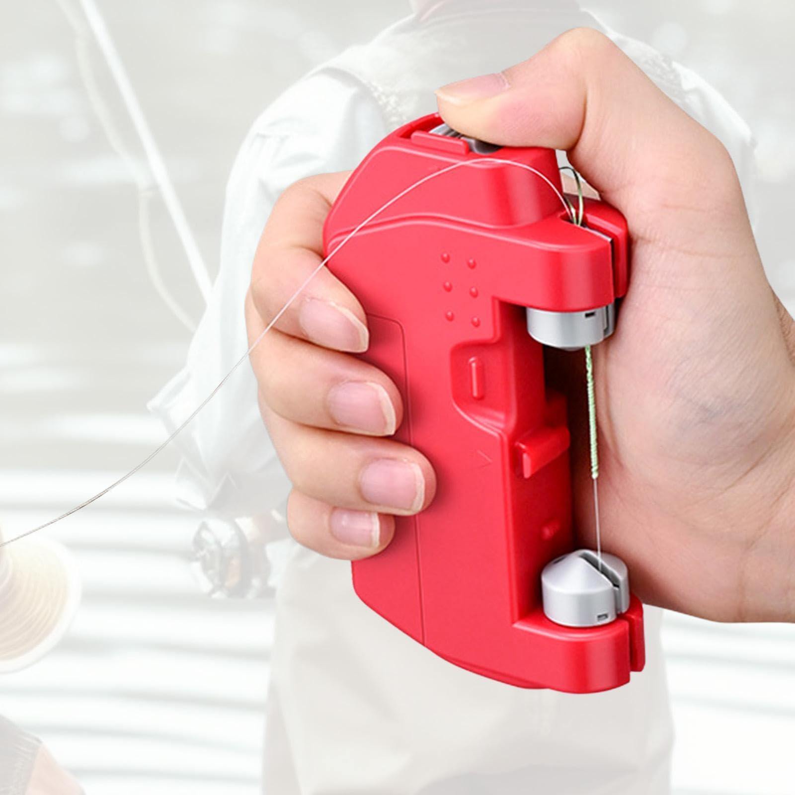 predolo Anudador de Pesca Eléctrico, Alimentado por USB, Portátil, Rápido Y Práctico, Herramienta para Hacer Nudos, Equipo de Pesca