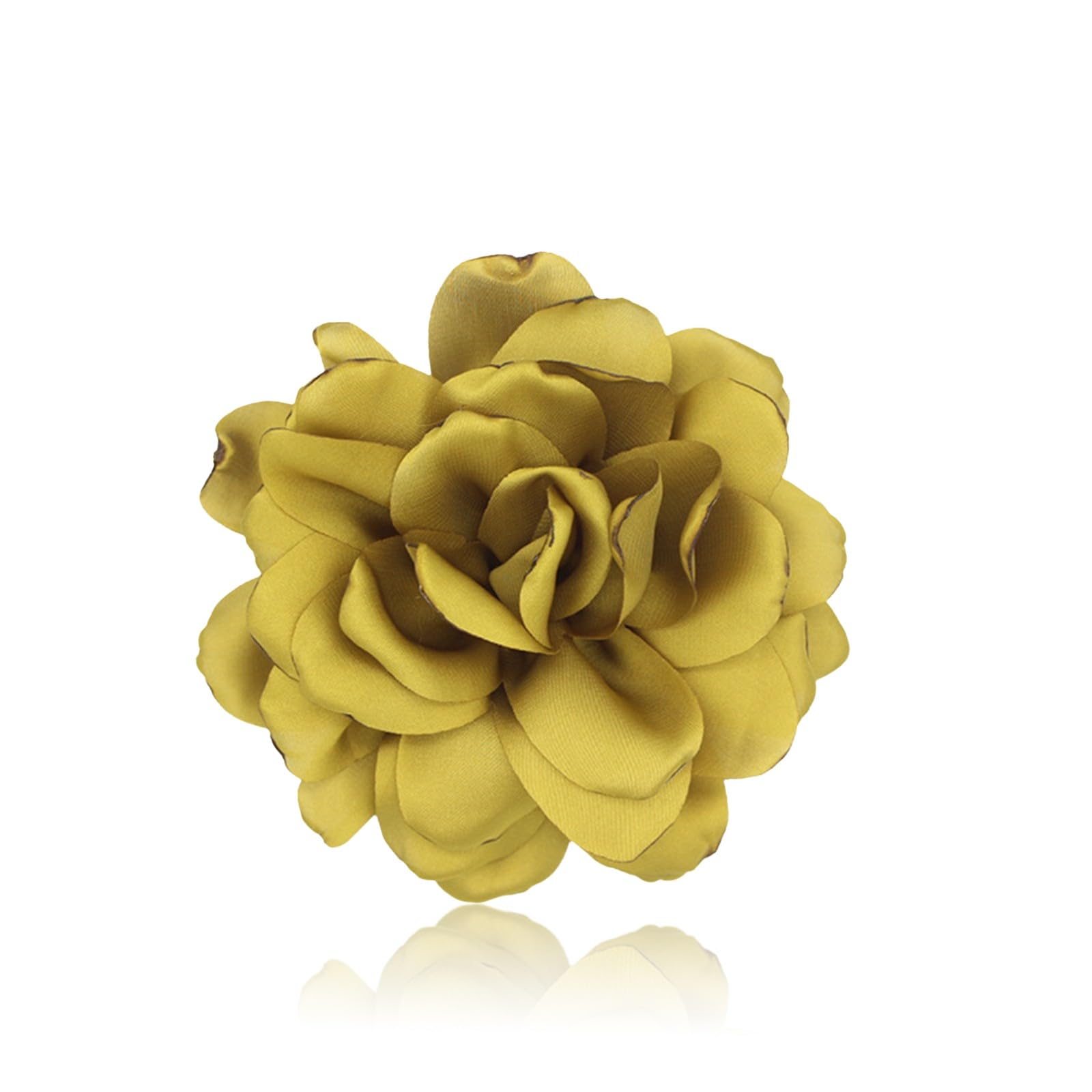 Broches Para Ropa Mujer, Broche De Flor De Rosa, Flores Para Vestidos De Fiesta, Grande, Pinza Para El Pelo, Horquilla Con Flor, Elegante Broche De Solapa Floral Para Boda, Fiesta,Baile(Negro) — view 14