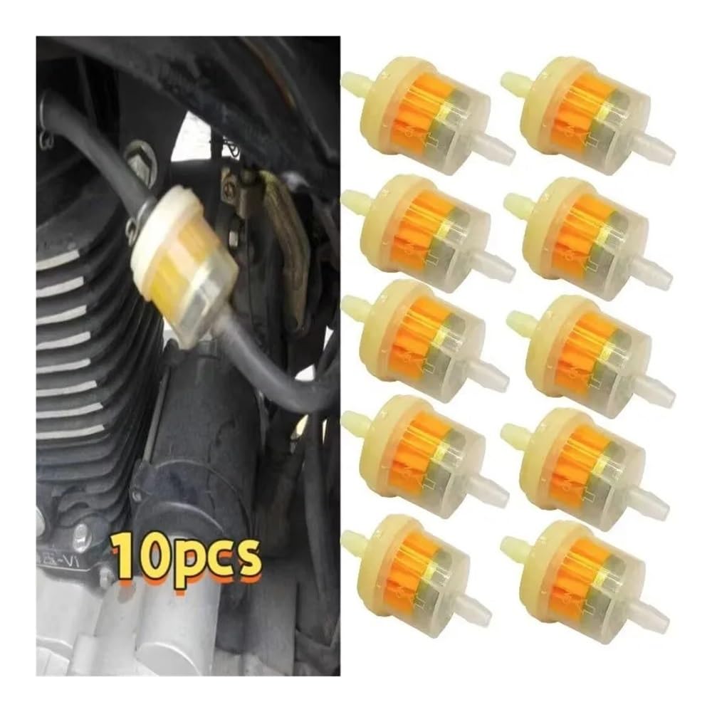 Filtri Dell'olio Filtro Carburante Universale Per Benzina, 3/6/9/10/12 Pezzi, Per Scooter, Moto, Ciclomotore, Da Cross, ATV(10pcs)