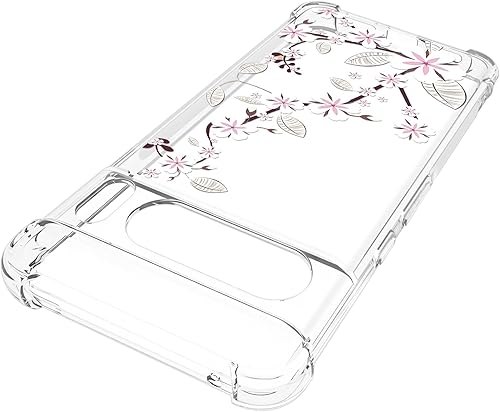 Miniatura 8 de Funda transparente floral para Pixel 8 Pro para mujeresniñas, bonita funda de teléfono para Google Pixel 8 Pro, diseño de flores, delgada, suave,