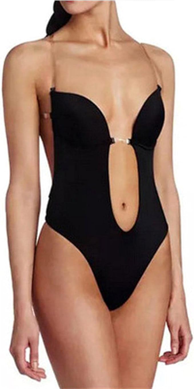 Body Para Vestido Sin Espalda LEYUANA Fajas sin Espalda, Body con Tirantes Sexy Body Shaper : Amazon