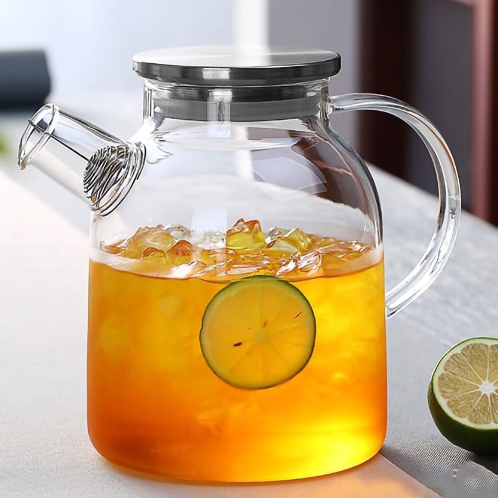 AKCredible Glass Water Jug with Lid 1800 ML 1