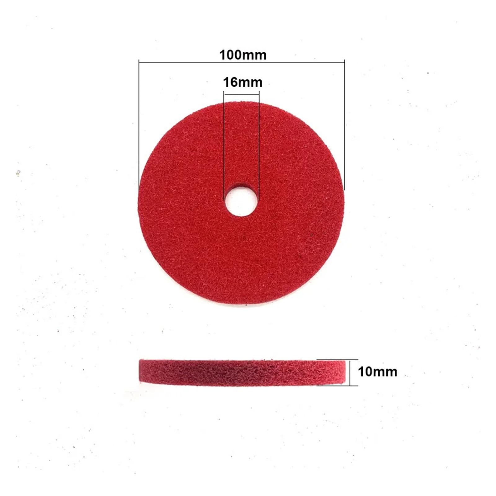 Disco di Lucidatura in Cotone 1pc Ruota di Lucidatura in Fibra Nylon Feltro Lana Panno Cotone Non Tessuto Mola Ceramica for Metallo 75 * 10mm 4 "Pollici