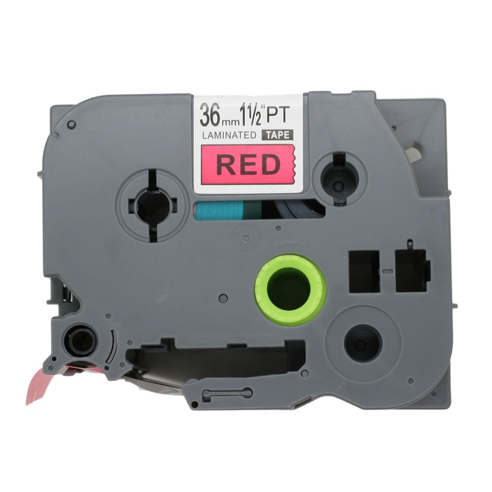 BROVACS 1 Pack Black on Red Label Tape Compatible for Brother P-Touch TZ 461 TZe 461 36mm 1 1/2" OPA1146 — image 1