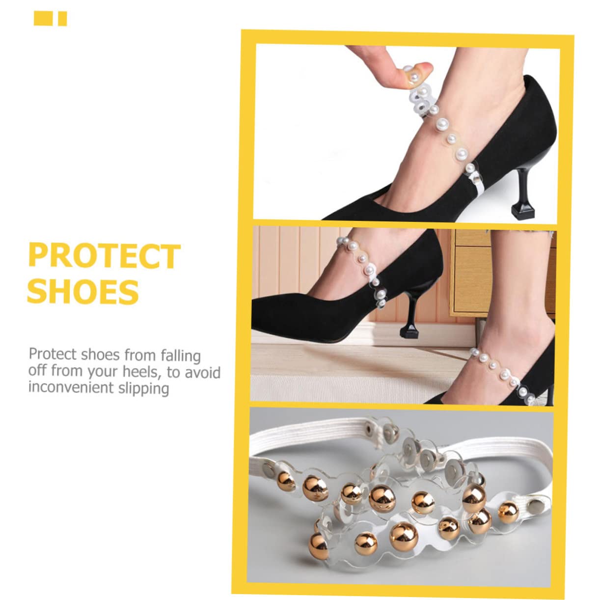 minkissy 9 Pares cordones de tacones altos cordones elásticos tacones claros para mujer zapatos para mujer zapatos de correa de tobillo de correa de o ajustable no sigas