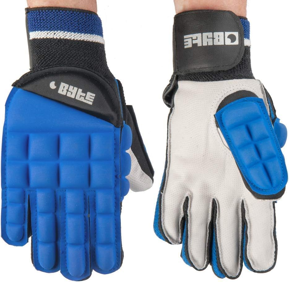 BYTE Internation Pair of Hockey Gloves (blue, Large)