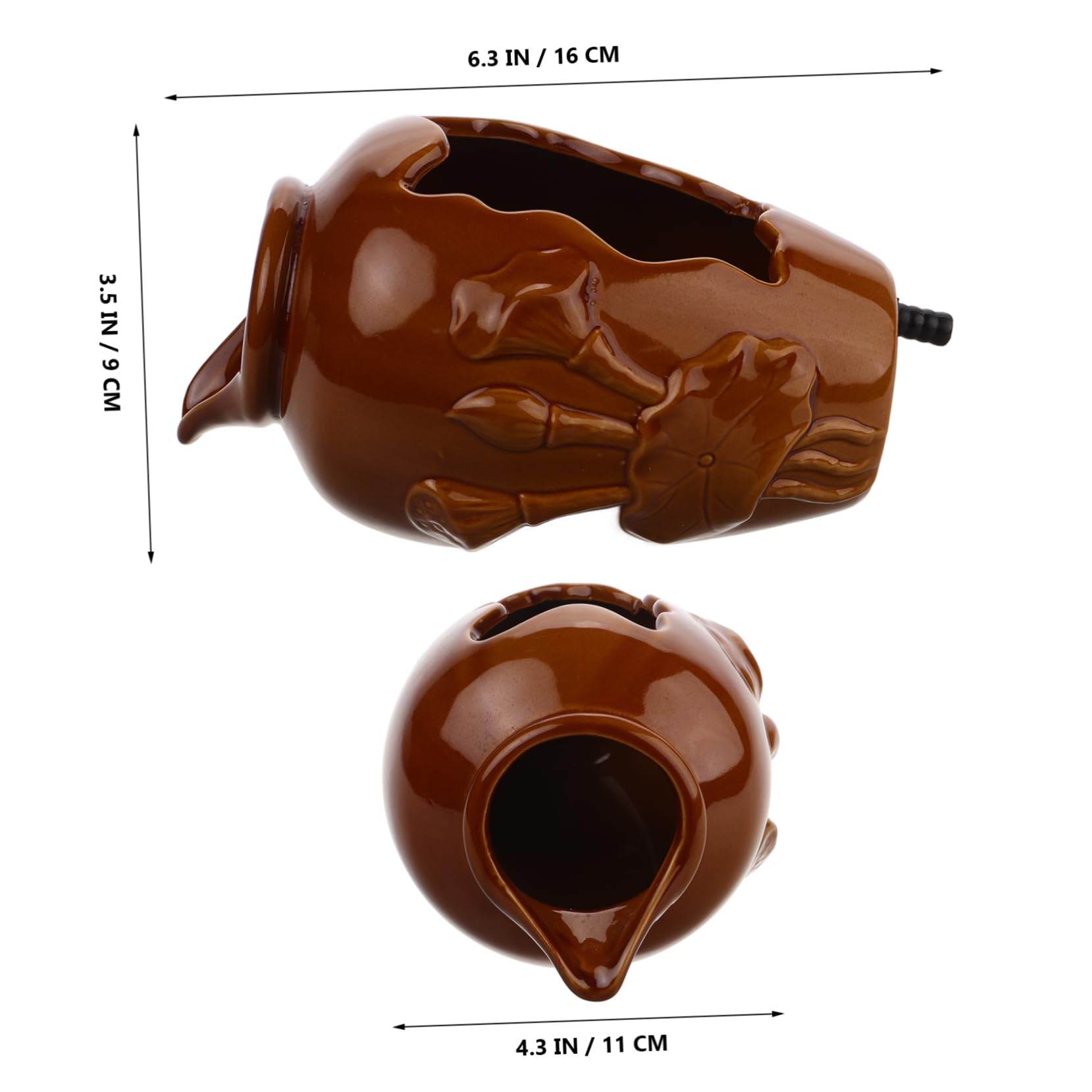 OFFSCH Garden Waterfall Jar Decorative Fountain Jar for Landscape Outdoor Indoor Water Feature