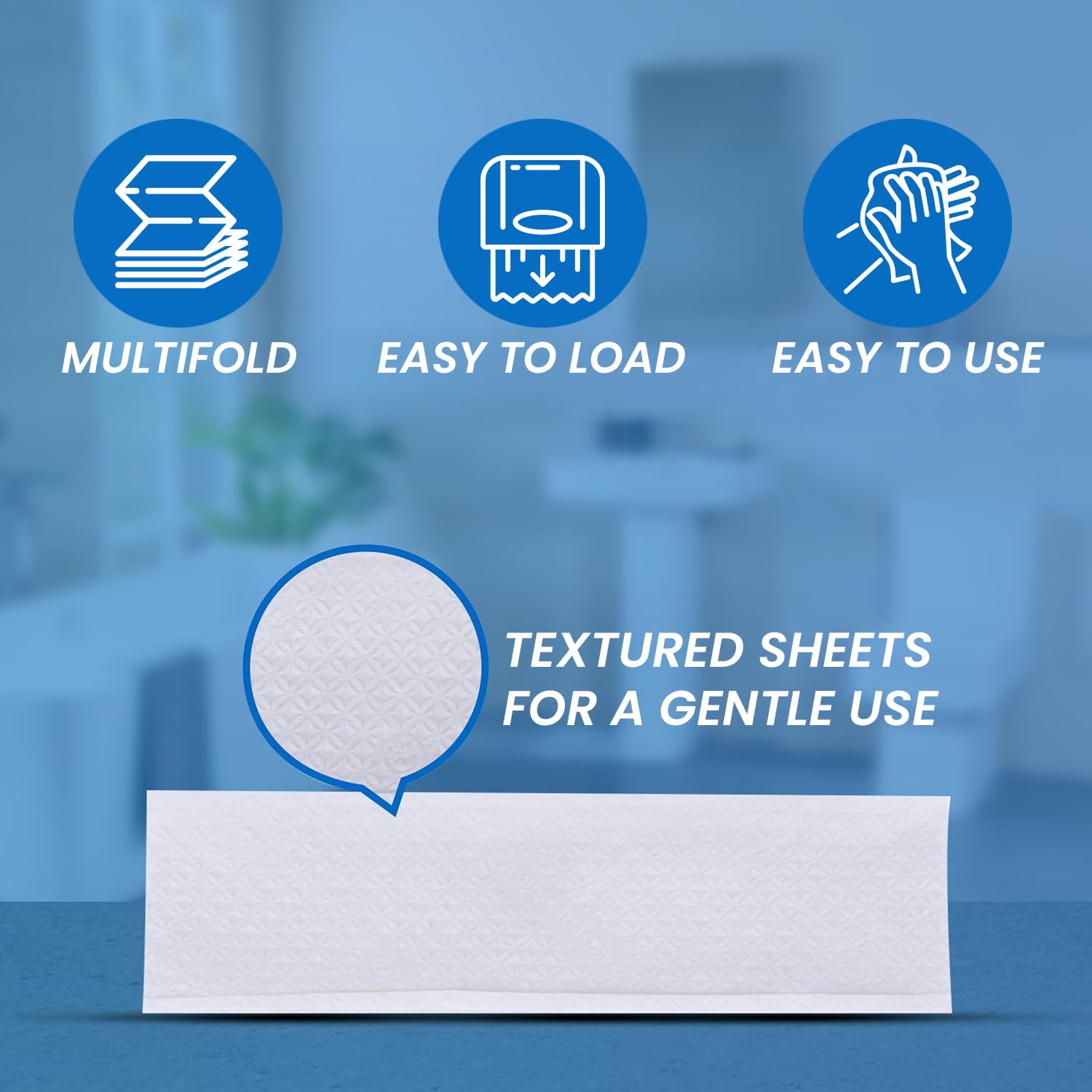 1 Ply Tissue Paper Napkins - Pack of 10 (100 Pulls Per Pack, 1000 Sheets) | Soft & Highly Absorbent Paper Towels, Eco-Friendly, Ideal for Commercial, Home Use, Offices, Kitchens 4