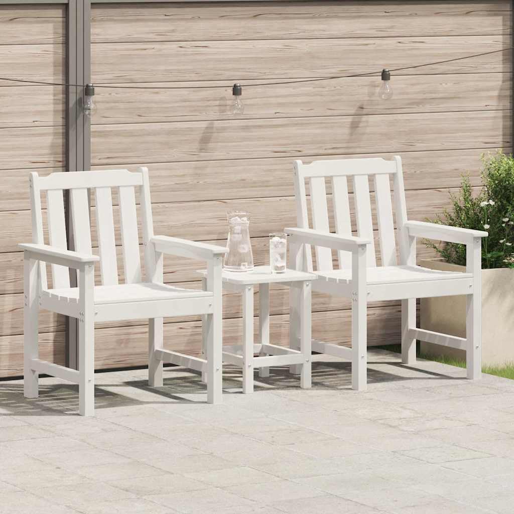 Chaise de jardin salle a manger lot de 2 fauteuils empilables blanc 65.5 cm