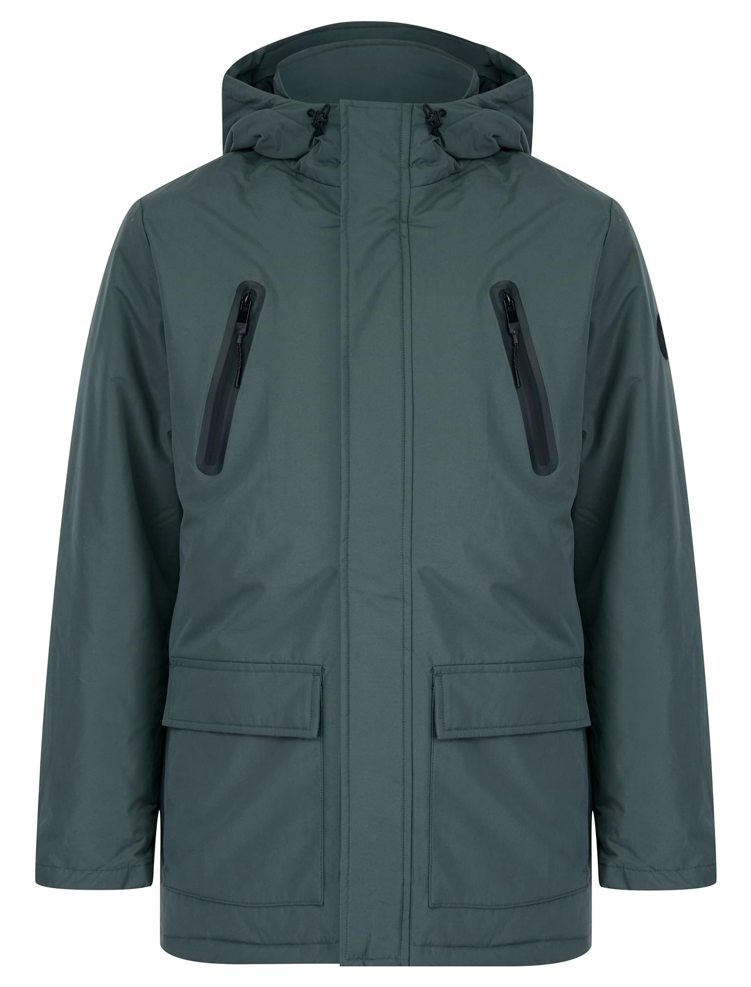 Tokyo Laundry Men's Damani Padded Hooded Parka Coat with Zip Pockets