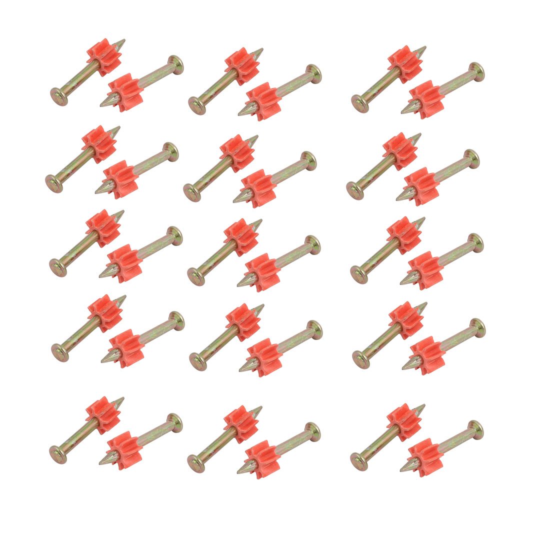 Aexit 30mm Long Fastener 3mm Shaft Carbon Steel Hammer Driver Fastener Cement Nail 30pcs Model:10as159qo74