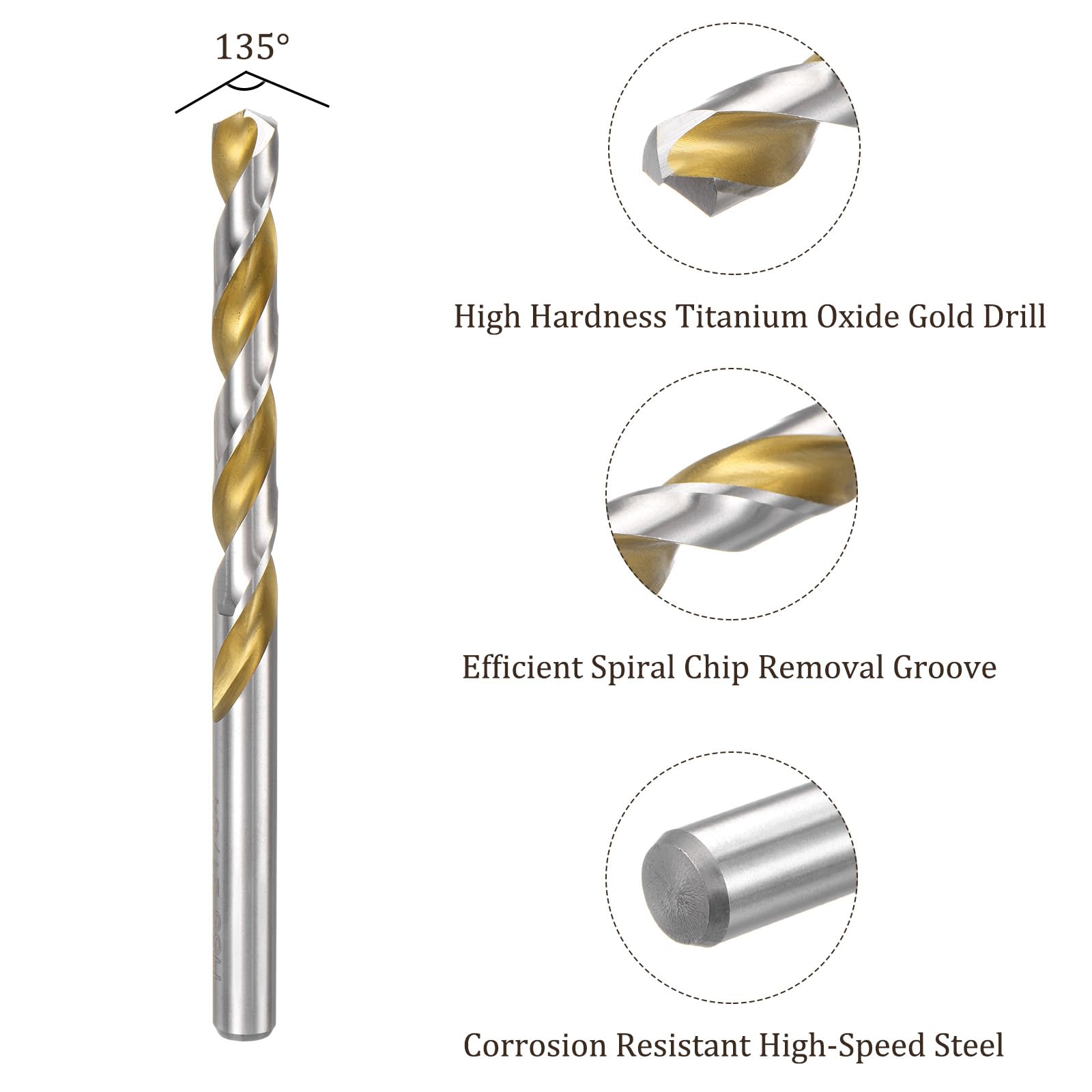 Kozelo 5Pcs Twist Drill Bit - Image 2