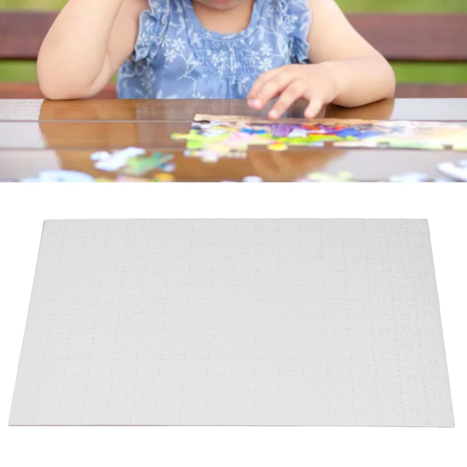 Rompecabezas en Blanco de Bricolaje 10 Juegos de Transferencia de Prensa de Calor Vibrante para Proyectos Creativos A3 26x38,5 Cm 252 Piezas