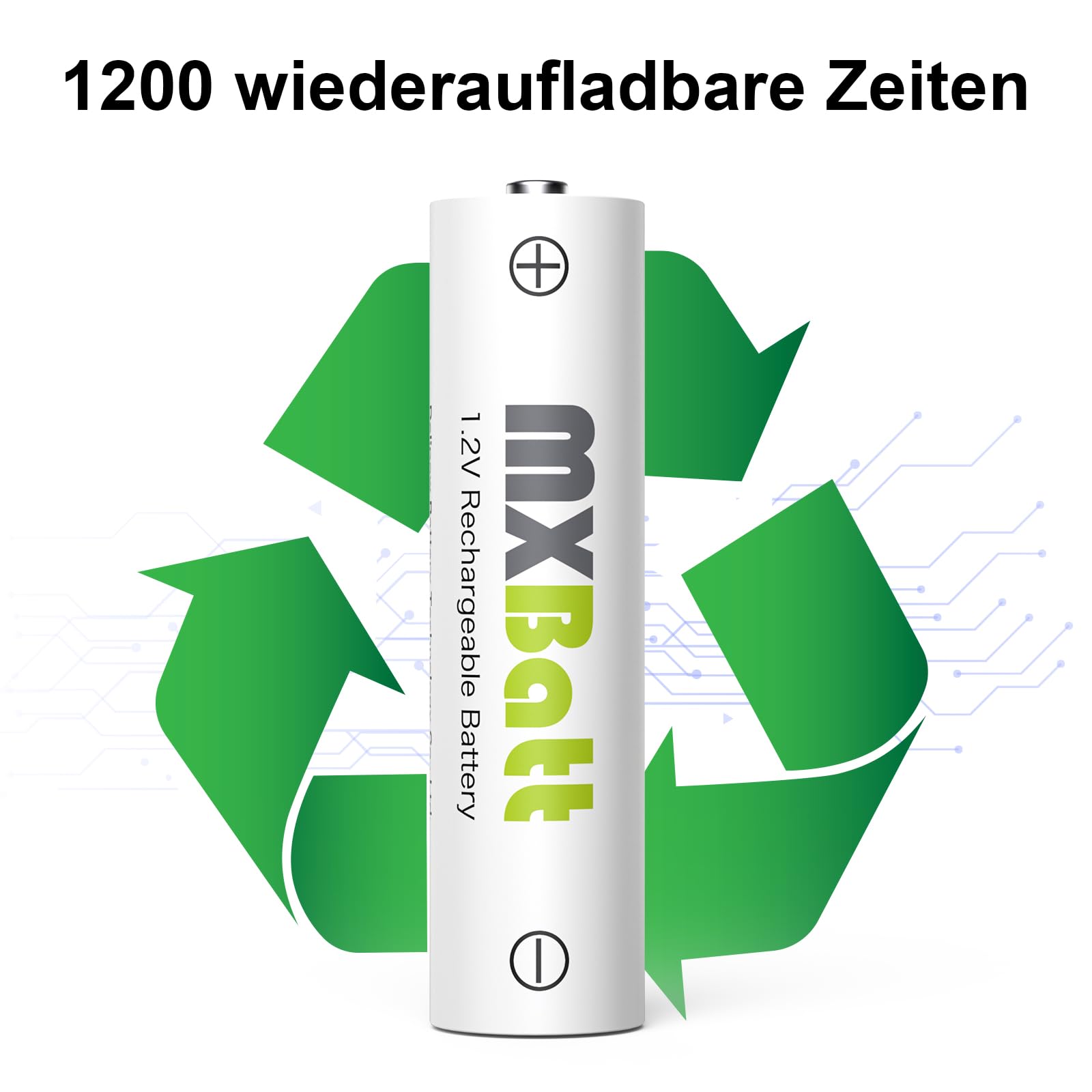 AAA Batterie Ricaricabili Ni-MH 1100mAh 8 Pack con Caricabatterie Intelligente LCD per Pile Ricaricabili 1.2V AA AAA