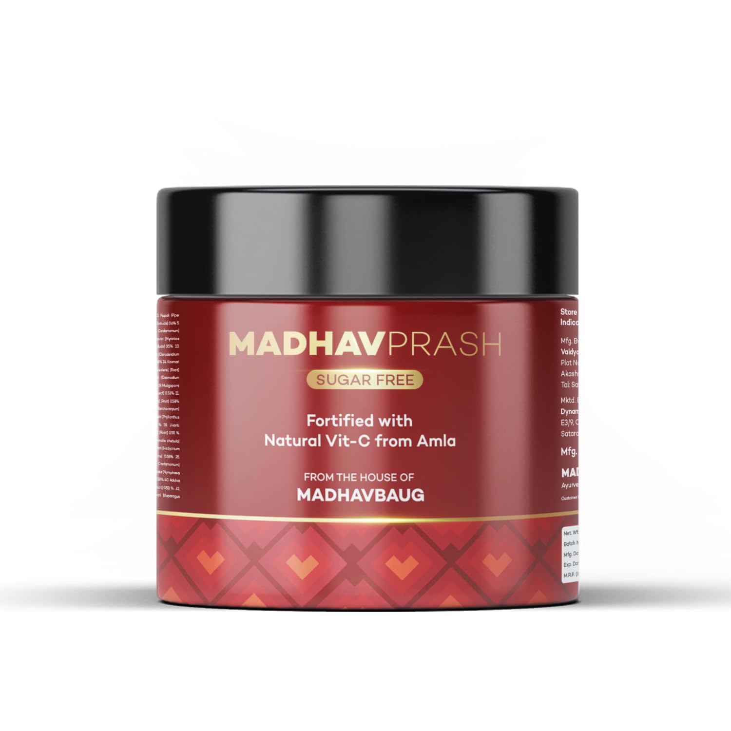 Madhavprash | Ayurvedic Sugar-Free Chyawanprash | 40+ Herbs | 80x Vit C from Amla | High in Antioxidants | Boosts Energy, Immunity & Heart Function | ORAC 63000+ | 350g (Pack of 1)