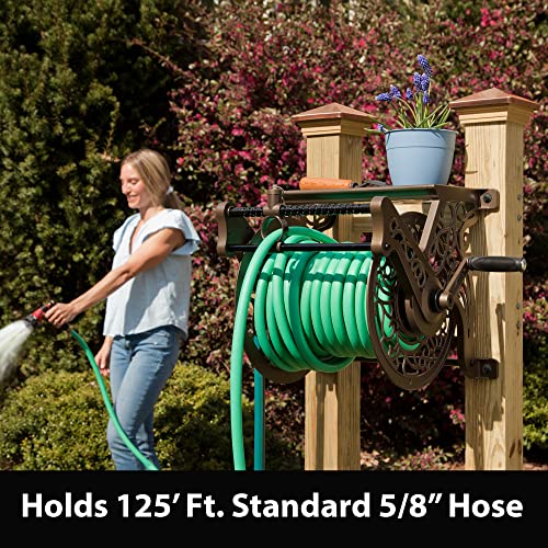 Liberty Garden 707 Decorative Wall Mount Garden Guide Hose Reel, Bronze Liberty Garden 707 Decorative Wall Mount Garden Guide Hose Reel, Bronze