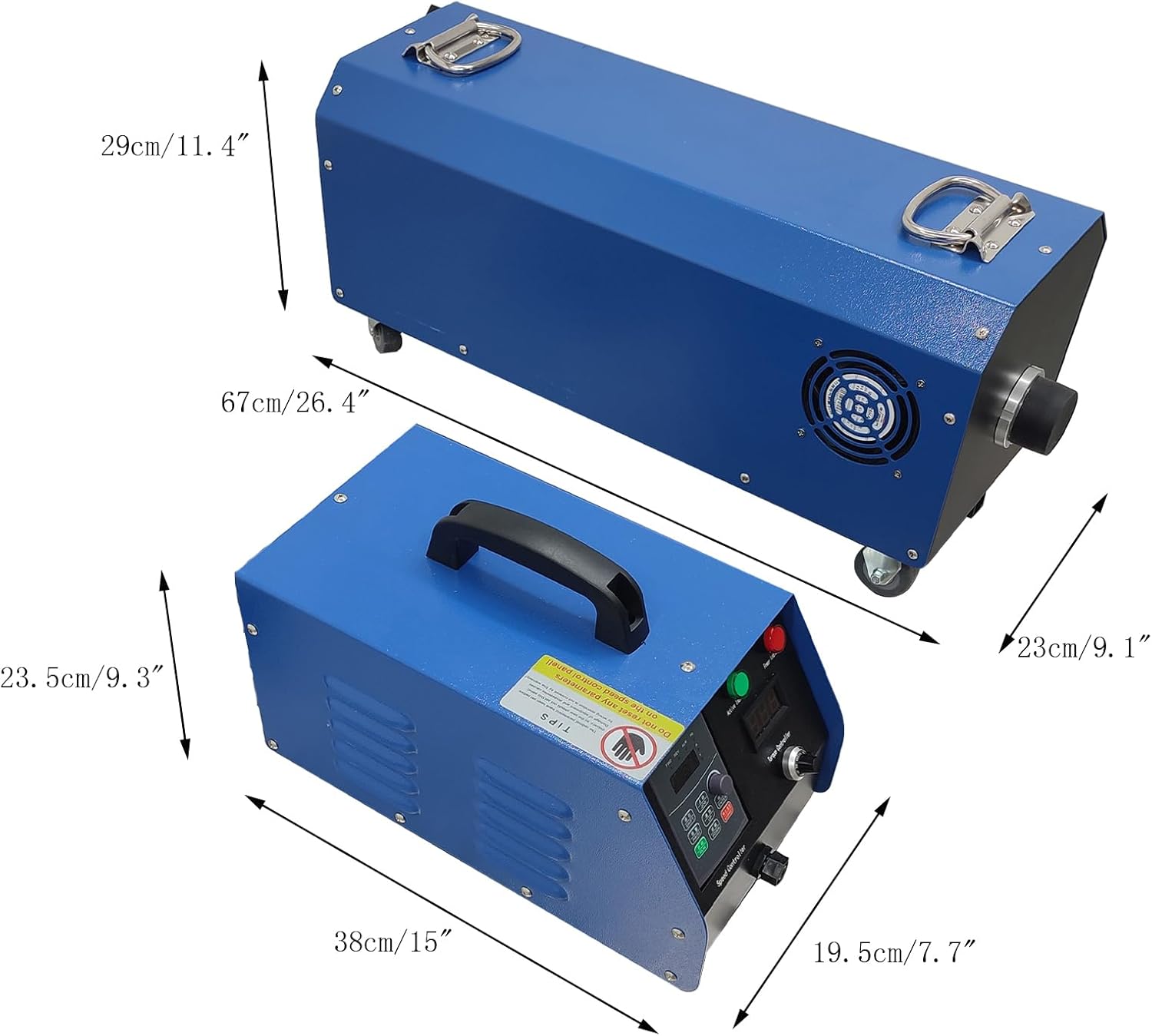 Industrial Boiler Pipeline Cleaning Machine 110V/220V Commercial Duct Rust Residue Pipe Dust Removal with 26.3ft Flexible Shaft 0.47-1.42inch Pipe Diameter 3pc Cleaning Tools