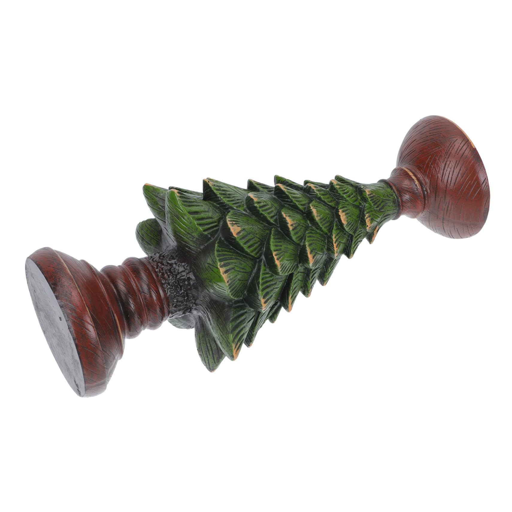 FUNOMOCYA Stylish Resin Christmas Tree Candle Holder Decorative for Xmas Candlelight Dinner Home Decor