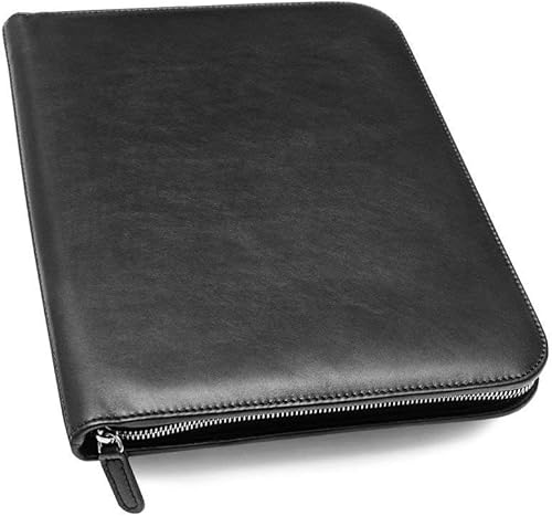 Miniatura 2 de Maruse Paquete de portafolio ejecutivo de cuero italiano y soporte para pasaporte, accesorios de oficina y viaje, cuero duradero hecho a mano en