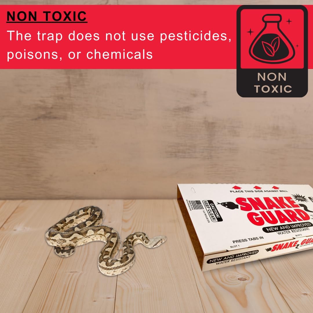 Snake Guard® Snake Trap by Wildlife Control Supplies – Weather Resistant Zero Contact Snare – Safe & Effective Pest Control for Commercial & Residential Use – Great for Basements, Garages & Sheds