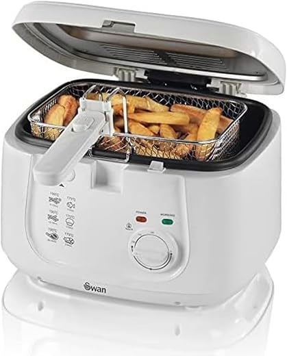 Swan SD6080N 2.5 Litre Deep Fat Fryer with Viewing Window, Easy Clean,...