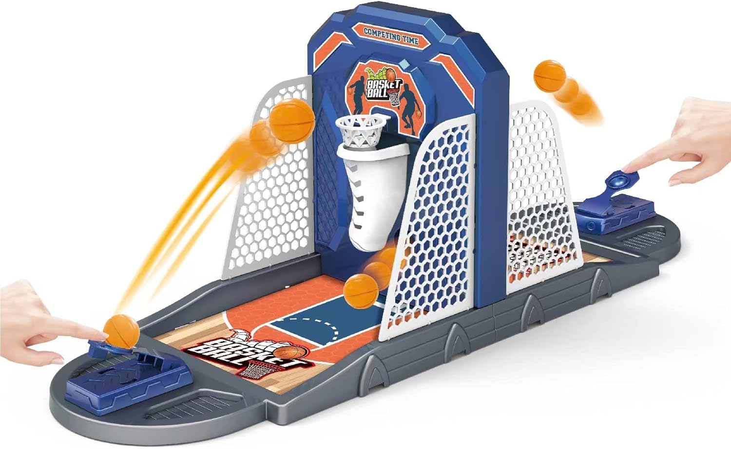 Desktop Basketball Arcade – Interactive Finger Shoot Game with Auto-Scoring & Portable Court | 24″ Mini Hoop for Kids Adults Family Game Desktop Basketball Arcade – Interactive Finger Shoot Game with Auto-Scoring & Portable Court | 24″ Mini Hoop for Kids Adults Family Game