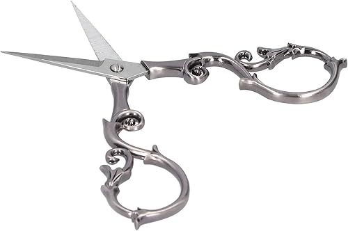 Miniatura 9 de Tijeras retro, tijeras de bordado vintage de 4.3 pulgadas, de acero inoxidable, punta afilada, tijeras de coser para bordar, manualidades, trabajo,