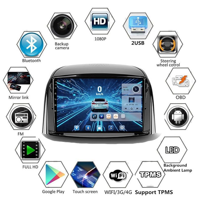 Autoradio Android Renault Koleos Écran Tactile 9'' Bluetooth RDS - 4
