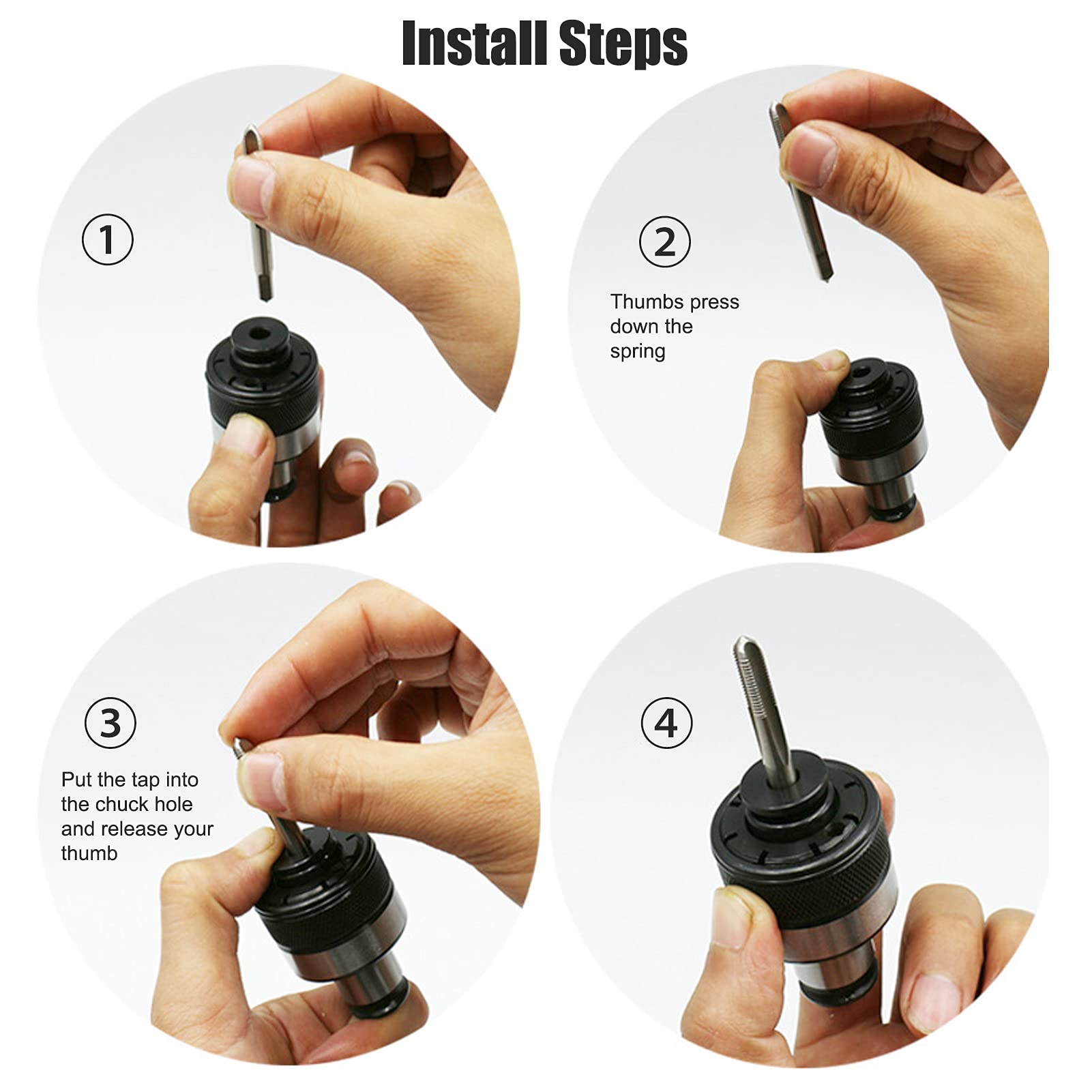 Tapping Collet Holder, and Long Service Life, for CNC Tool System Japanese standard, Made with Highspeed Steel Material, Overload, Adjustable Torsion for Durability, Easy with