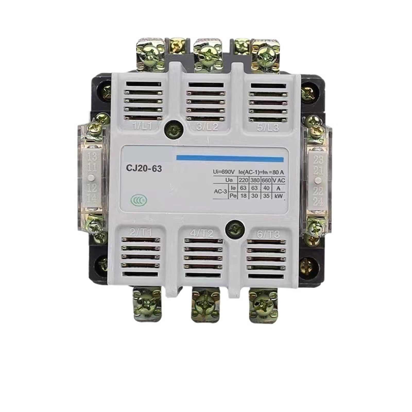 Fpjqobjc One Color Ac Contactor Three-Phase 380V 220V Cj20-63A