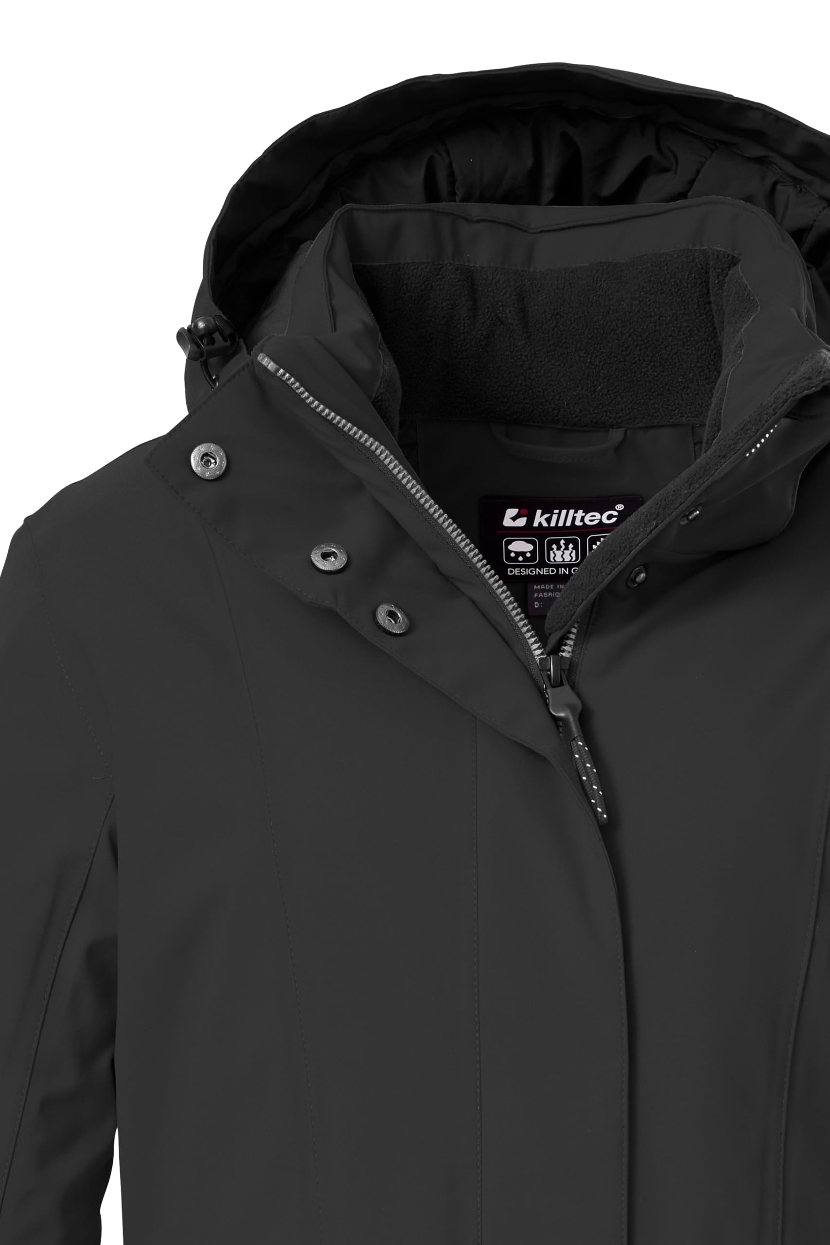 Killtec Damen Damen Funktionsparka Parka/Mantel wasserdicht mit abzippbarer Kapuze (1er Pack)