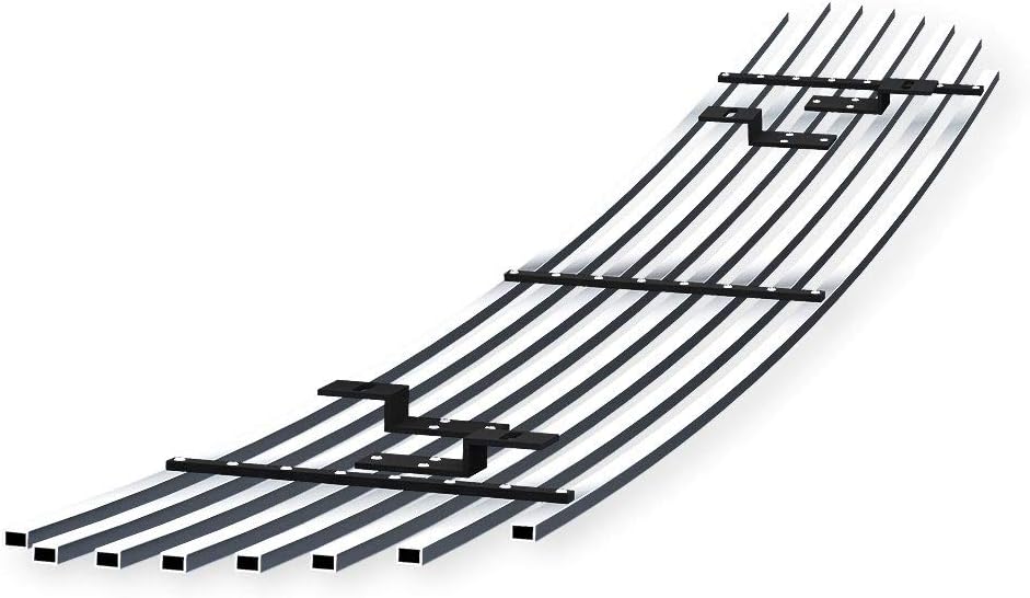 APS Premium Stainless Steel SS Chrome Billet Grille Grill Insert Compatible with Ford F-150 1999 2000 2001 2002 2003 Lightning Lower Bumper N19-A48358F