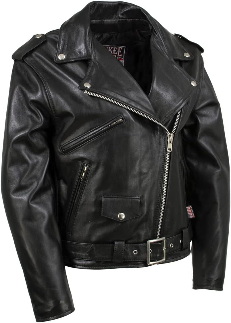 Milwaukee Leather USA MADE MLJKL5004 Women’s Black ‘The Flaunt’ Premium Classic Motorcycle Style Leather Jacket Milwaukee Leather USA MADE MLJKL5004 Women’s Black ‘The Flaunt’ Premium Classic Motorcycle Style Leather Jacket