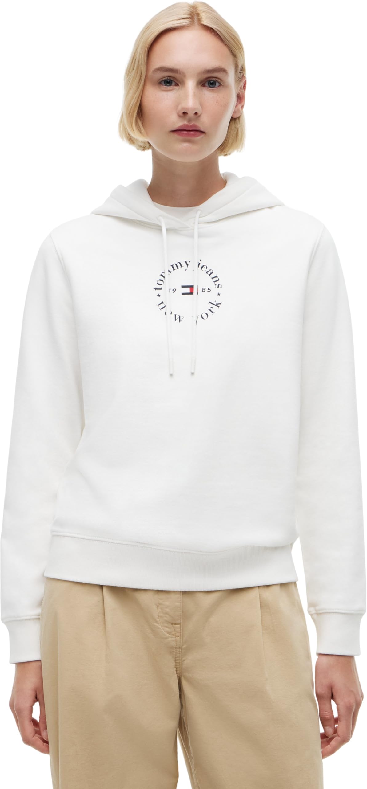 Tommy Jeans Tjw Reg ESS Logo 2 Hoodie Ext Dw0dw22823 Sudadera con Capucha Mujer (Pack de 1)