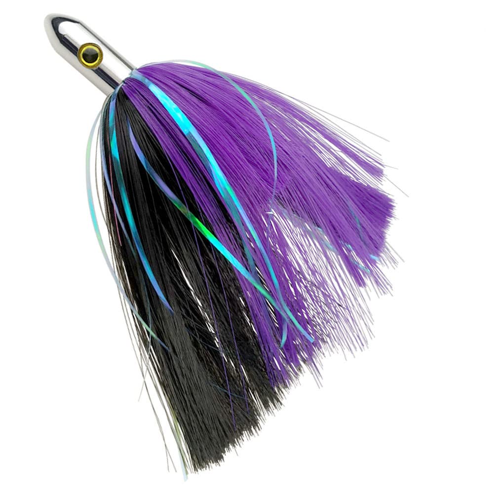 'OCEAN CAT 7'' 9 inches Ilander Style Saltwater Trolling Lure, Bullet Head Tracker Fishing Lures with Flashers, for Sailfish, Dolphin, Mackerel, Wahoo and More'