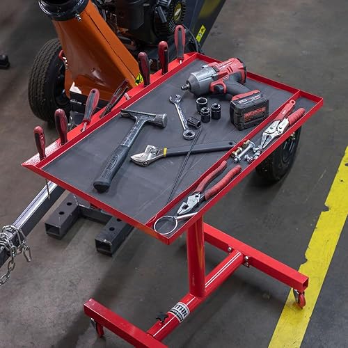 Miniatura 3 de Titan Attachments Mesa de trabajo con ruedas ajustable