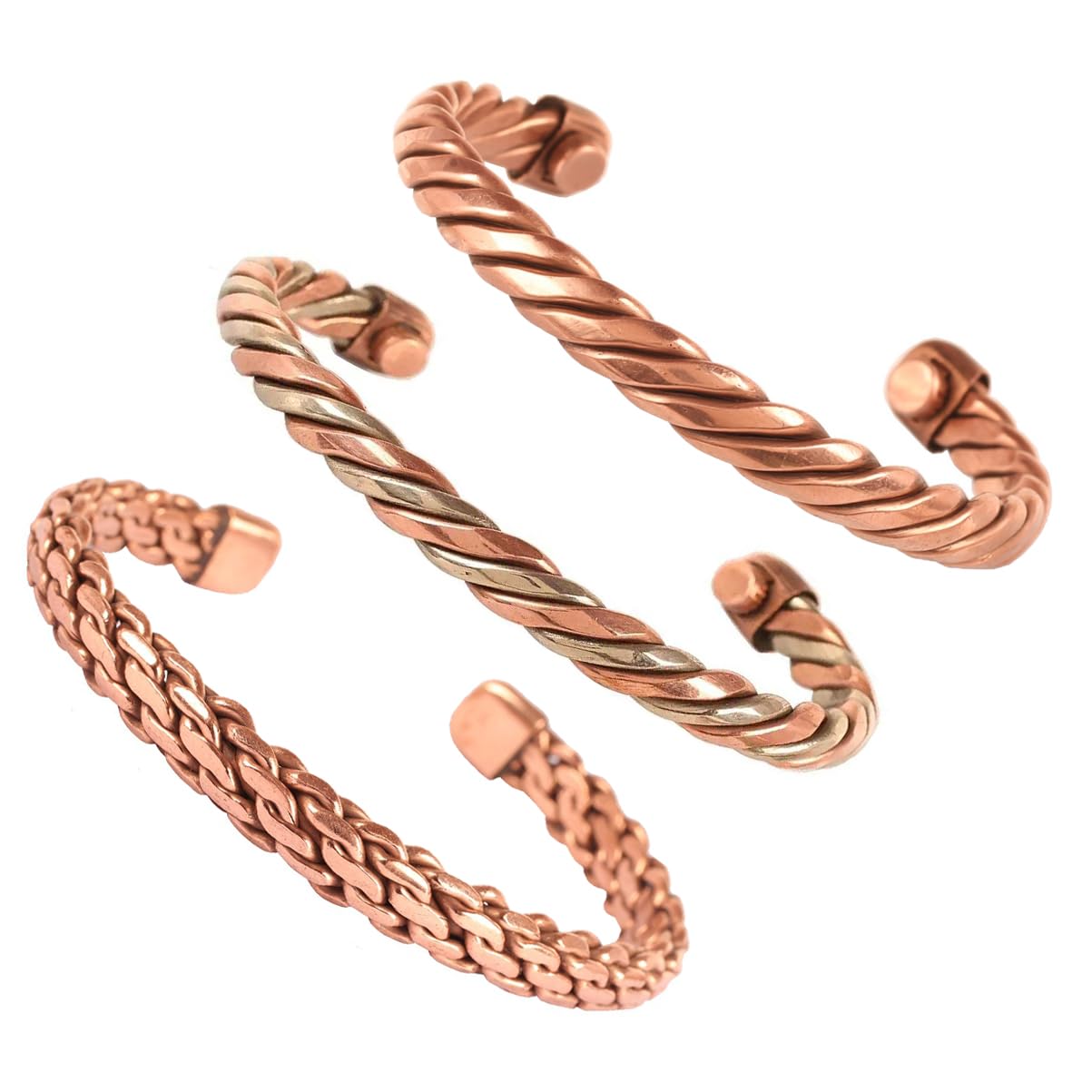 Sengems Premium Pure Copper Adjustable Kada Cuff Bracelet With Magnet For Men and Women (Design-8) (B0CPWK8WS3) Amazon Price History, Amazon Price Tracker