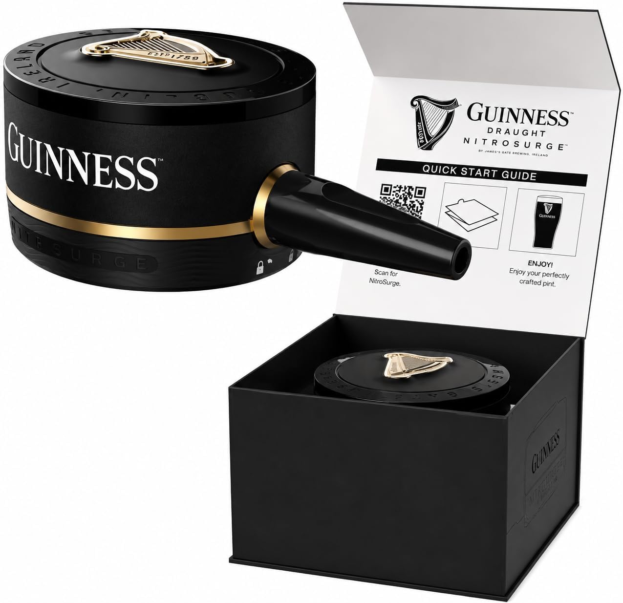 Draught│Nitrosurge│Stout Beer│Perfect Pub Pour At Home│Ready for Rugby│Cans Sold Separately│Device Only