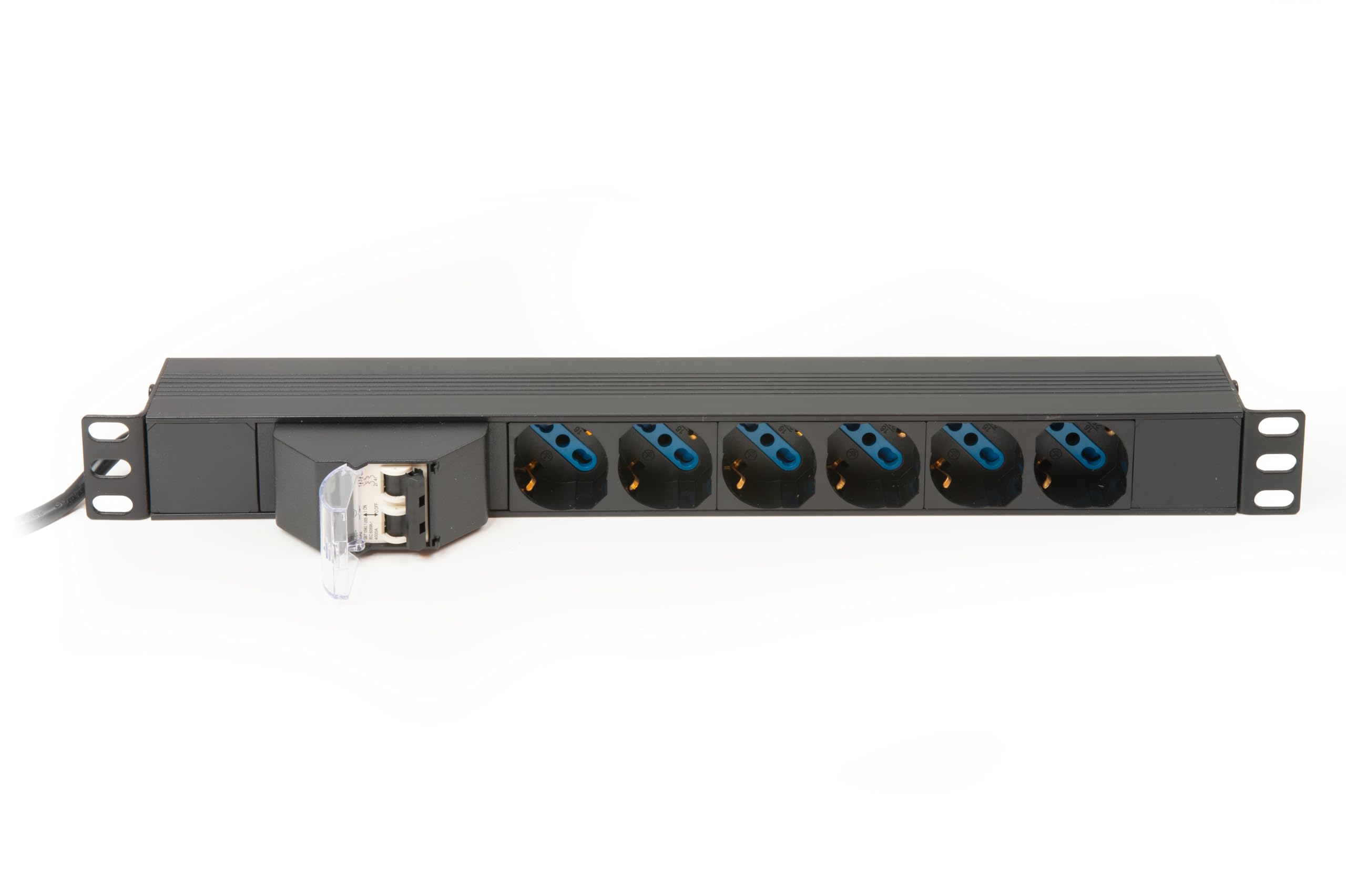 Link Accessori LK10050 accesorio de bastidor Regleta eléctrica - Accesorio de rack (Regleta eléctrica, Negro, 1U, 1,75 m, 19", 6 salidas AC)